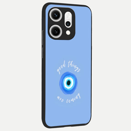  Bright Future Ahead back cover For Oppo Reno 14 Pro slim fit glass case with vibrant aesthetic design