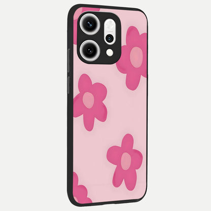  Candy Bloom Dreams back cover For Oppo Reno 14 Pro slim fit glass case with vibrant aesthetic design