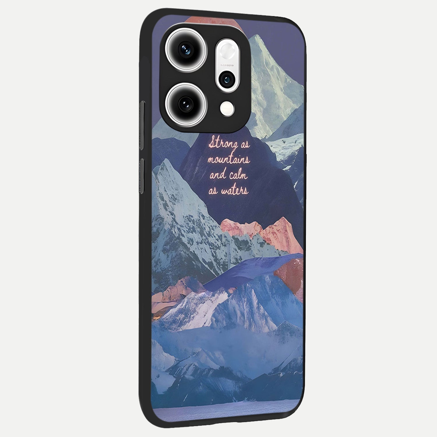  Celestial Mountain Calm back cover For Oppo Reno 14 Pro slim fit glass case with vibrant aesthetic design