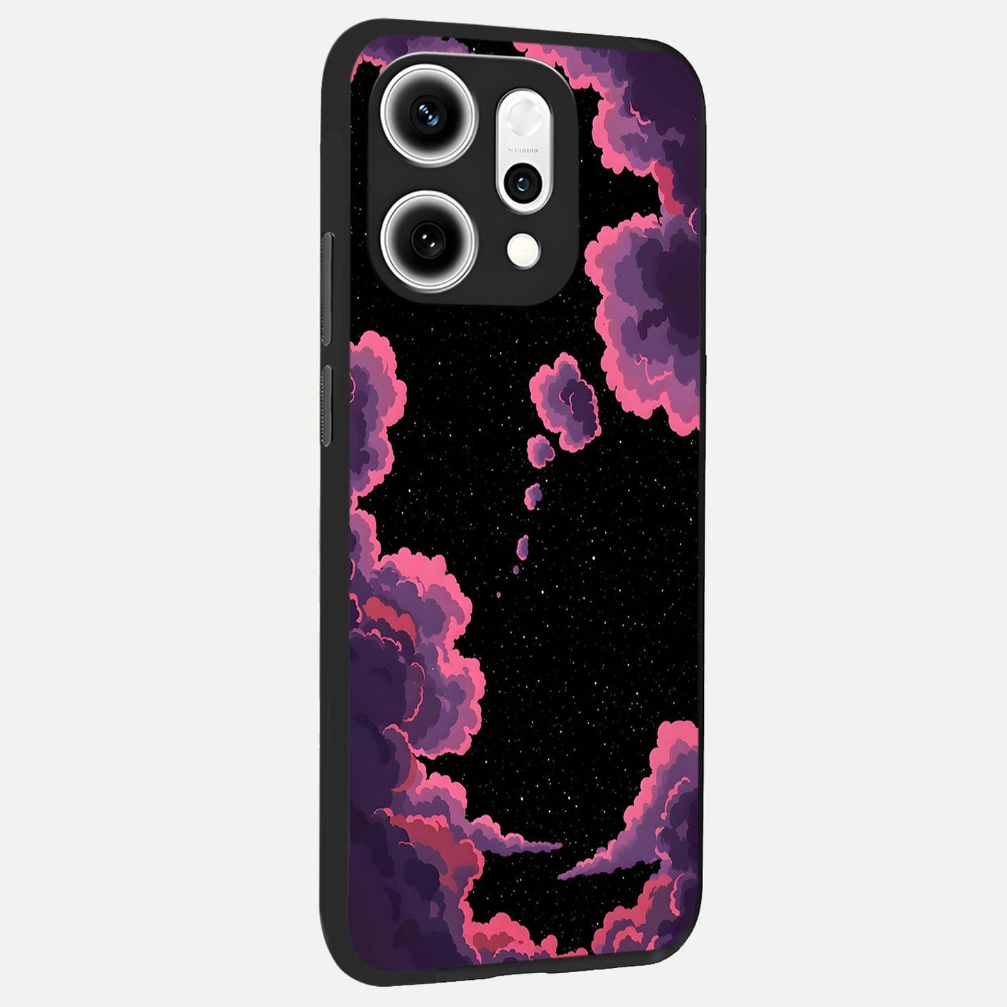  Cosmic Cloud Journey back cover For Oppo Reno 14 Pro slim fit glass case with vibrant aesthetic design