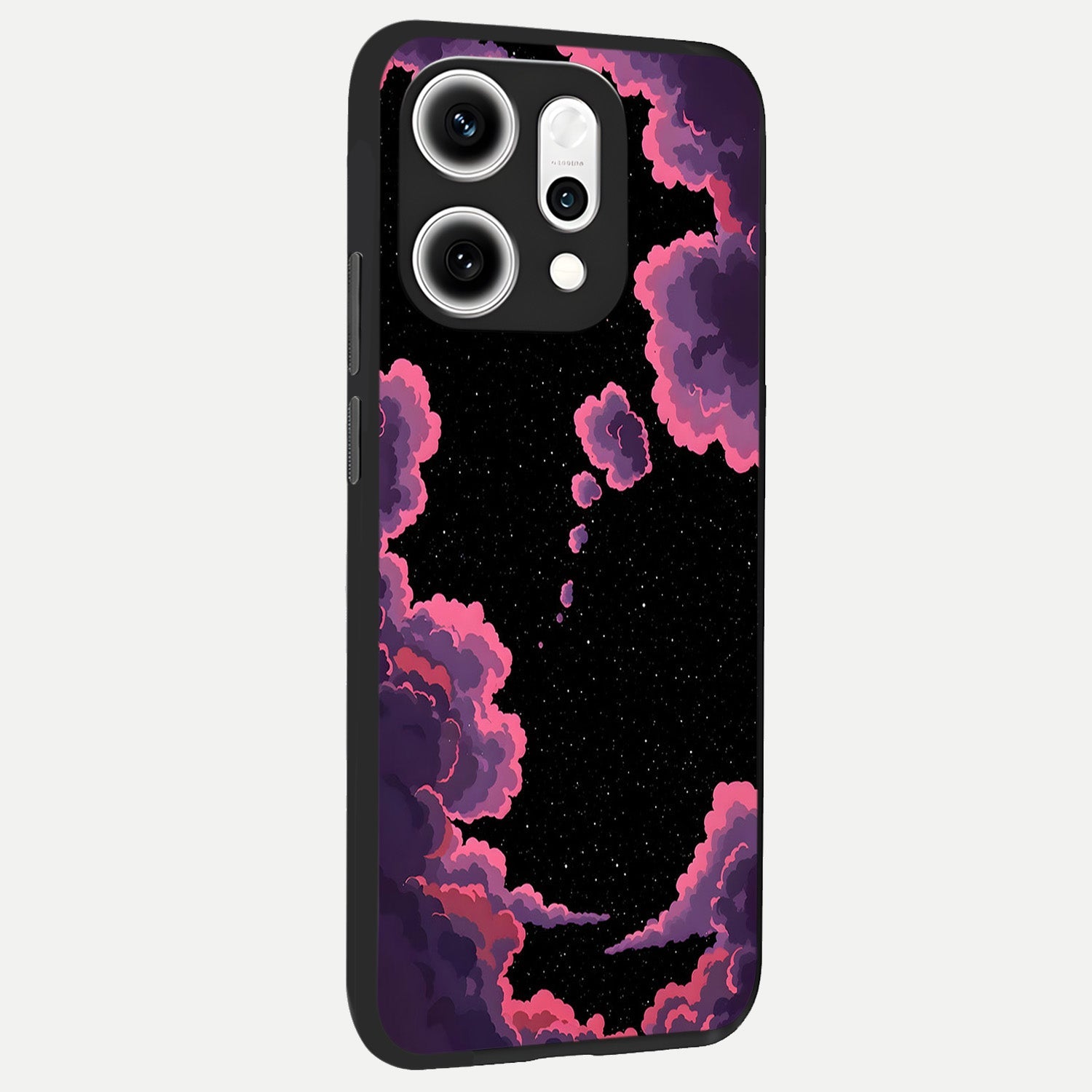  Cosmic Cloud Journey back cover For Oppo Reno 14 Pro slim fit glass case with vibrant aesthetic design