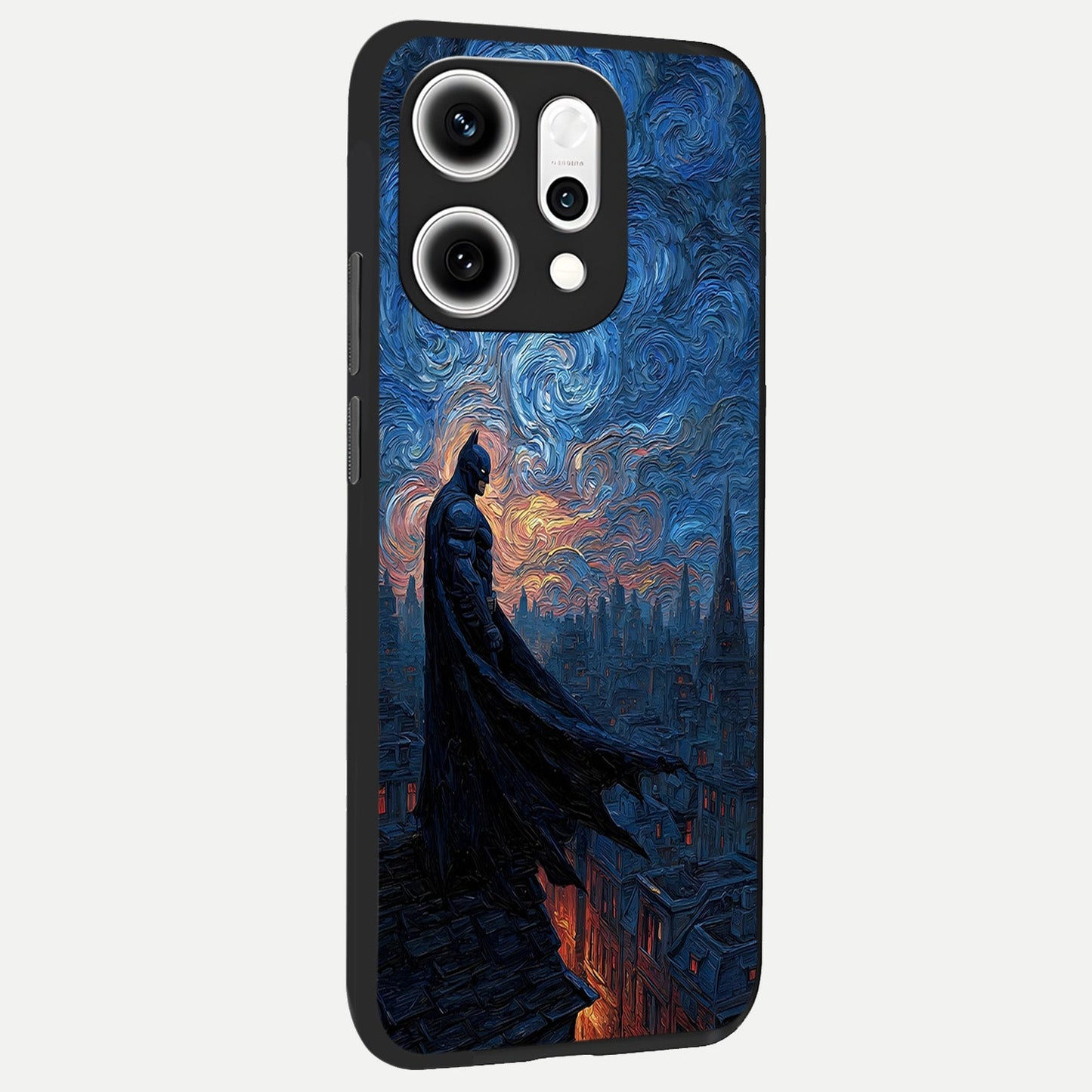  Dark Knight Dusk back cover For Oppo Reno 14 Pro slim fit glass case with vibrant aesthetic design