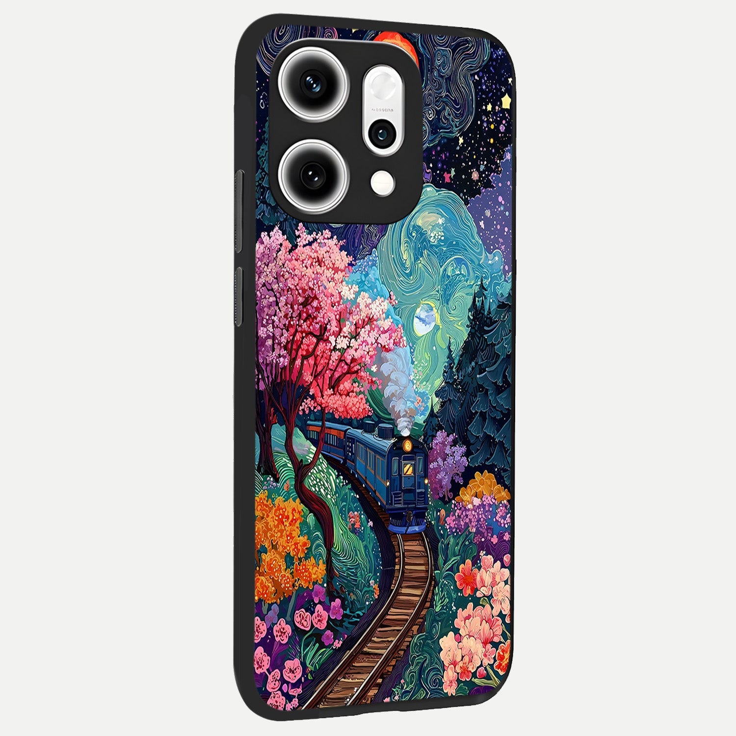  Digital Art back cover For Oppo Reno 14 Pro slim fit glass case with vibrant aesthetic design
