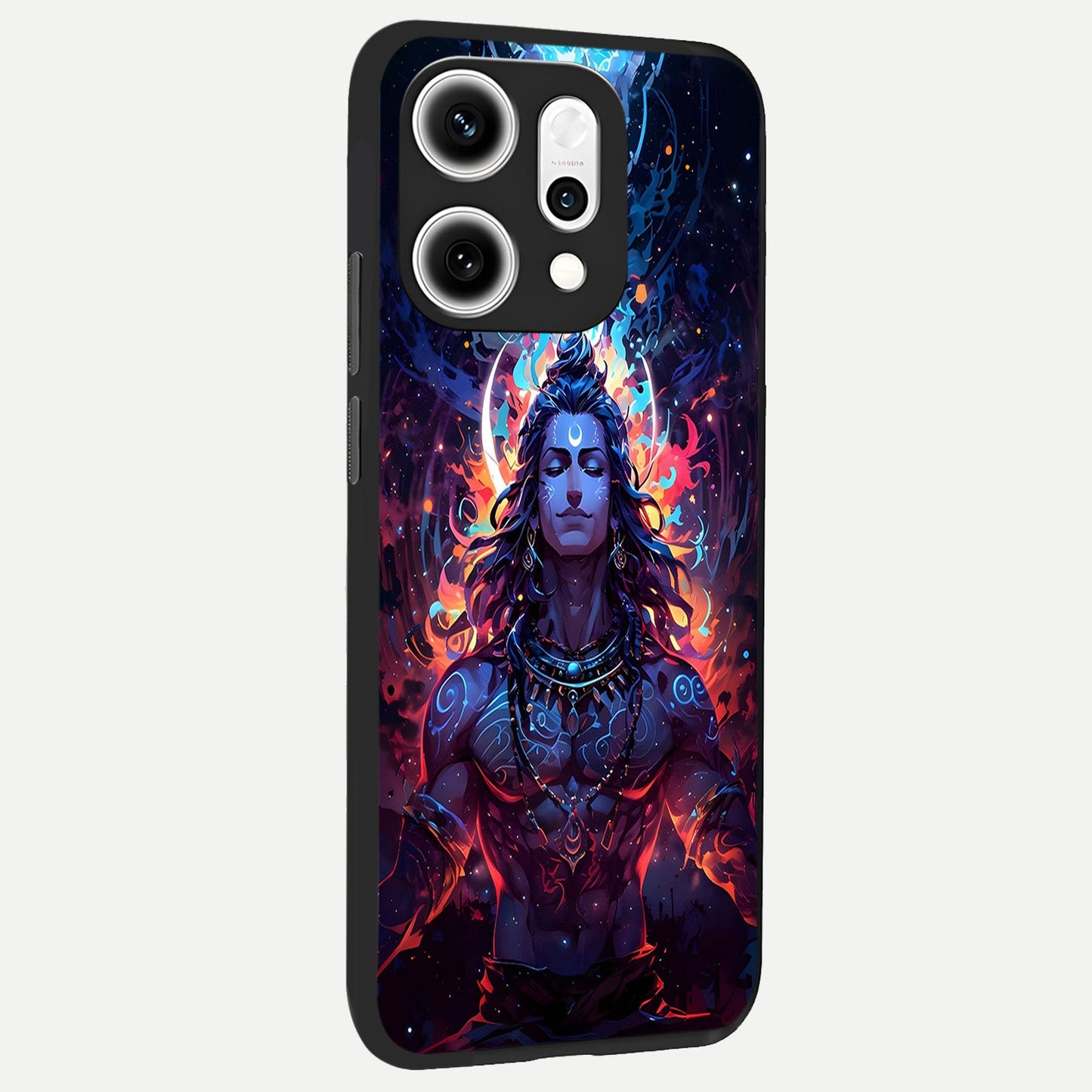  Divine Fire Shiv back cover For Oppo Reno 14 Pro slim fit glass case with vibrant aesthetic design