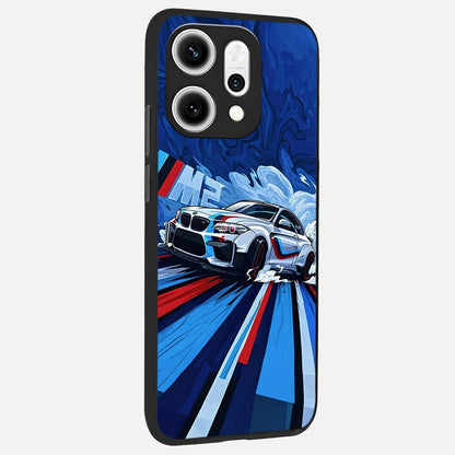  Drift Power Rush back cover For Oppo Reno 14 Pro slim fit glass case with vibrant aesthetic design