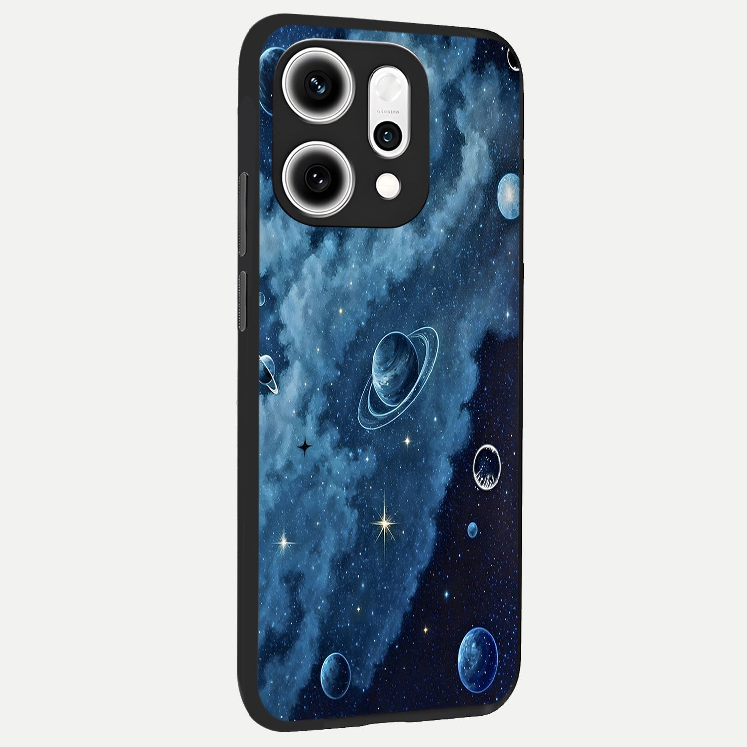  Galaxy Dream Space back cover For Oppo Reno 14 Pro slim fit glass case with vibrant aesthetic design