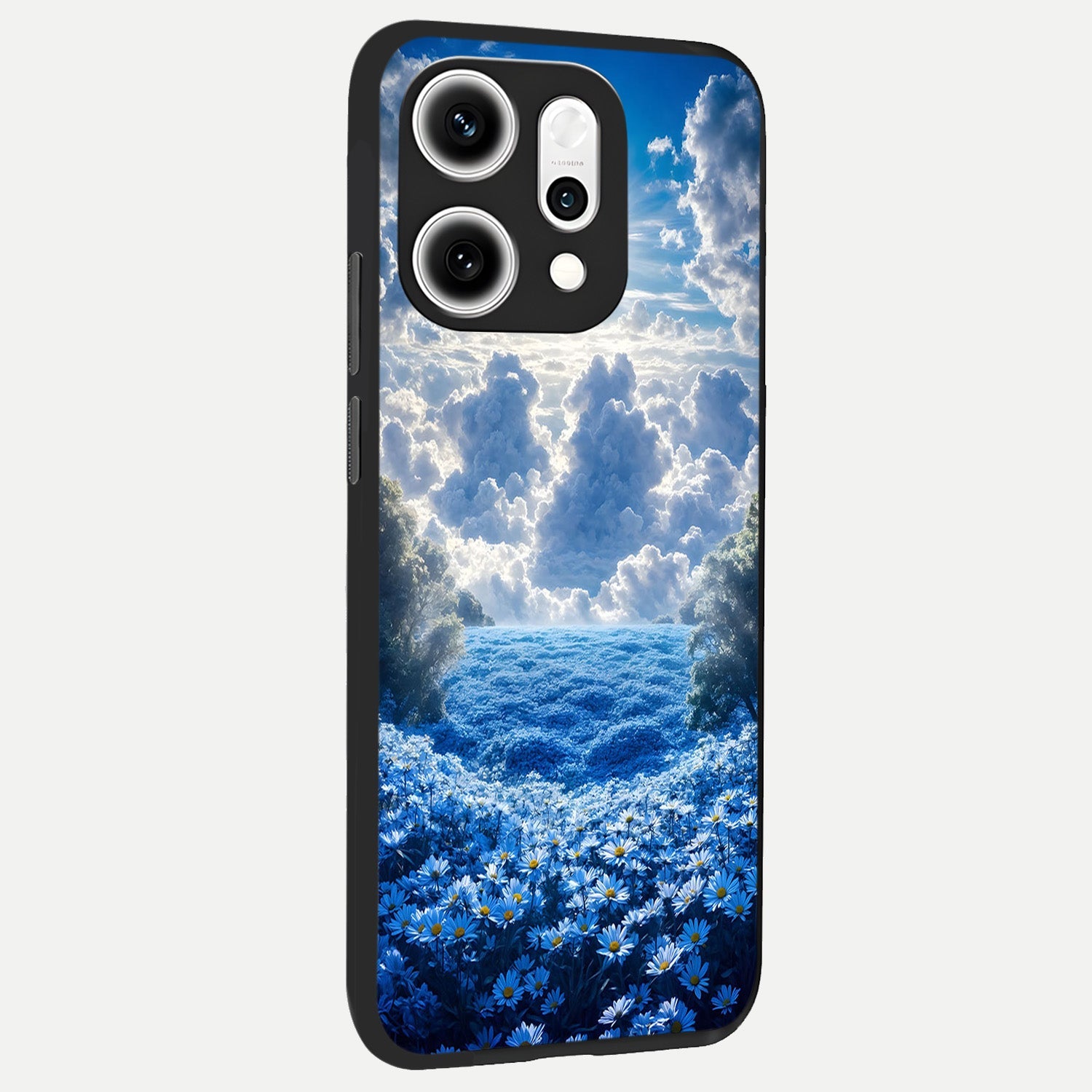  Heavenly Daisy Horizon back cover For Oppo Reno 14 Pro slim fit glass case with vibrant aesthetic design