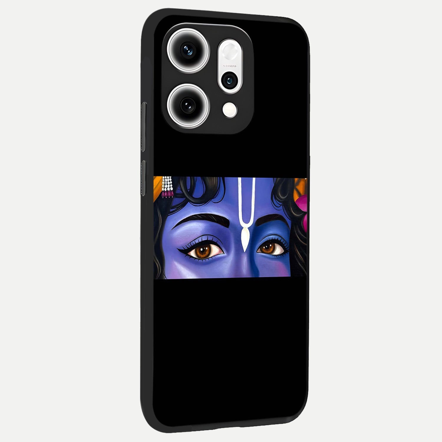  Krishna Eye back cover For Oppo Reno 14 Pro slim fit glass case with vibrant aesthetic design