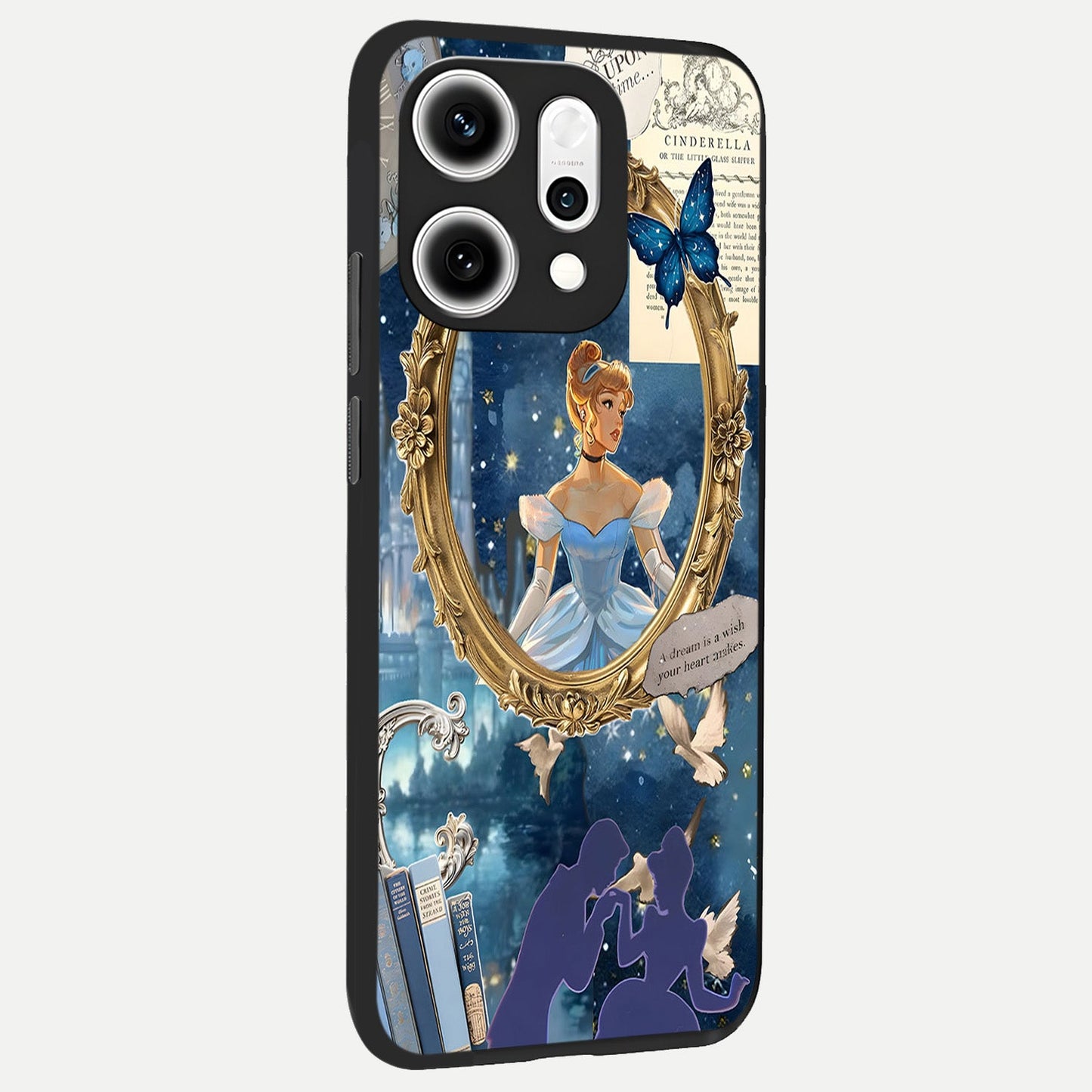  Midnight Queen back cover For Oppo Reno 14 Pro slim fit glass case with vibrant aesthetic design