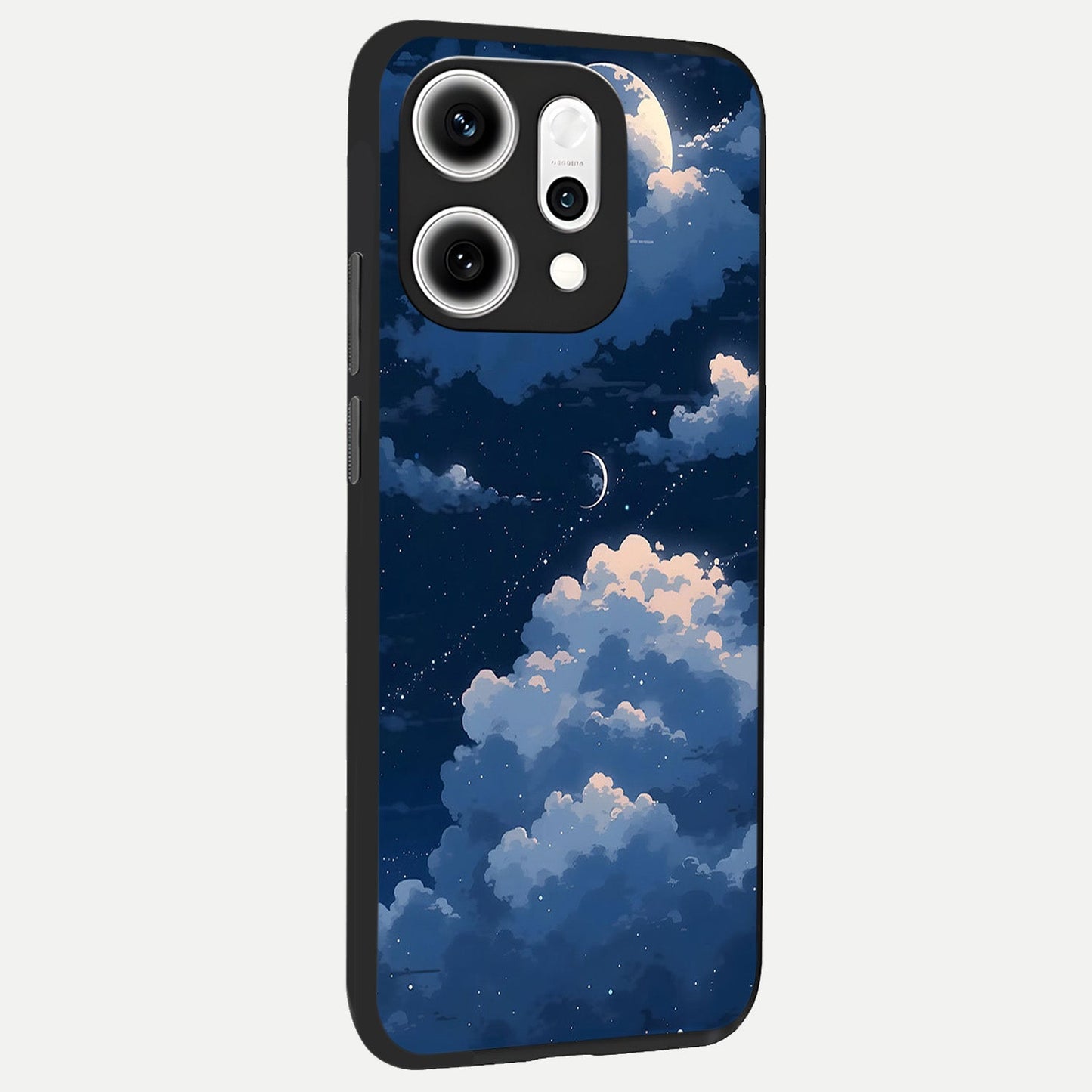  Moon Dream Haze back cover For Oppo Reno 14 Pro slim fit glass case with vibrant aesthetic design