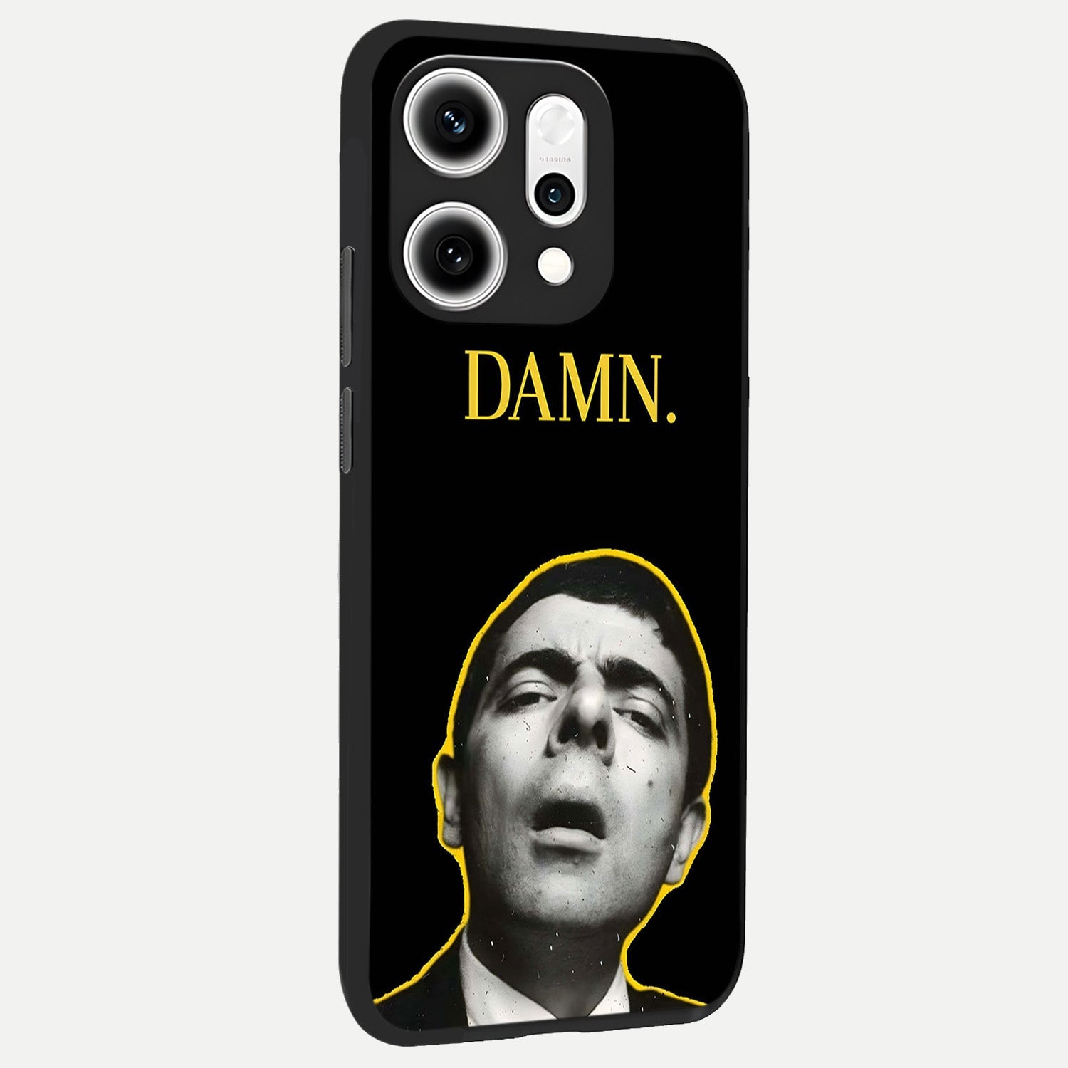  Mr Bean Damn back cover For Oppo Reno 14 Pro slim fit glass case with vibrant aesthetic design