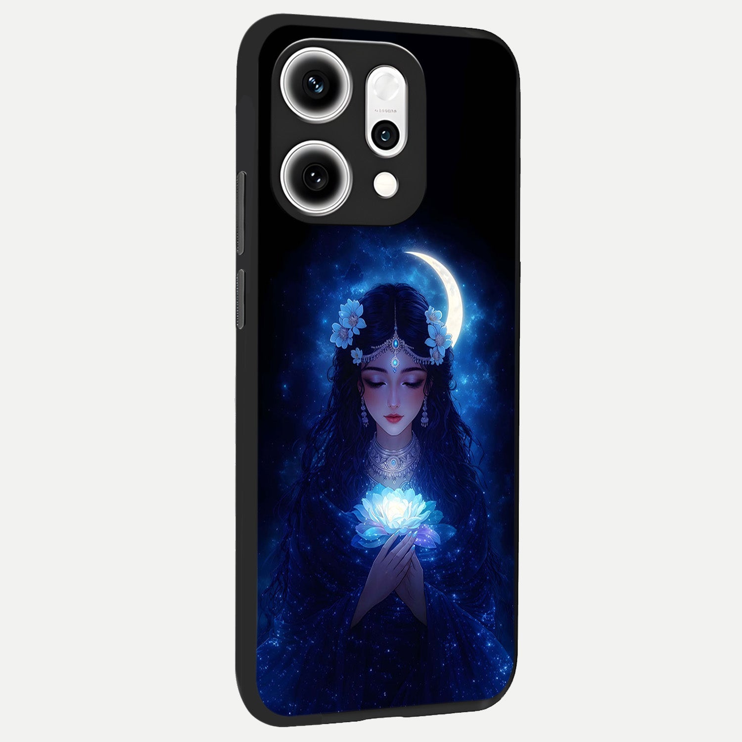  Mystic Moon Queen back cover For Oppo Reno 14 Pro slim fit glass case with vibrant aesthetic design