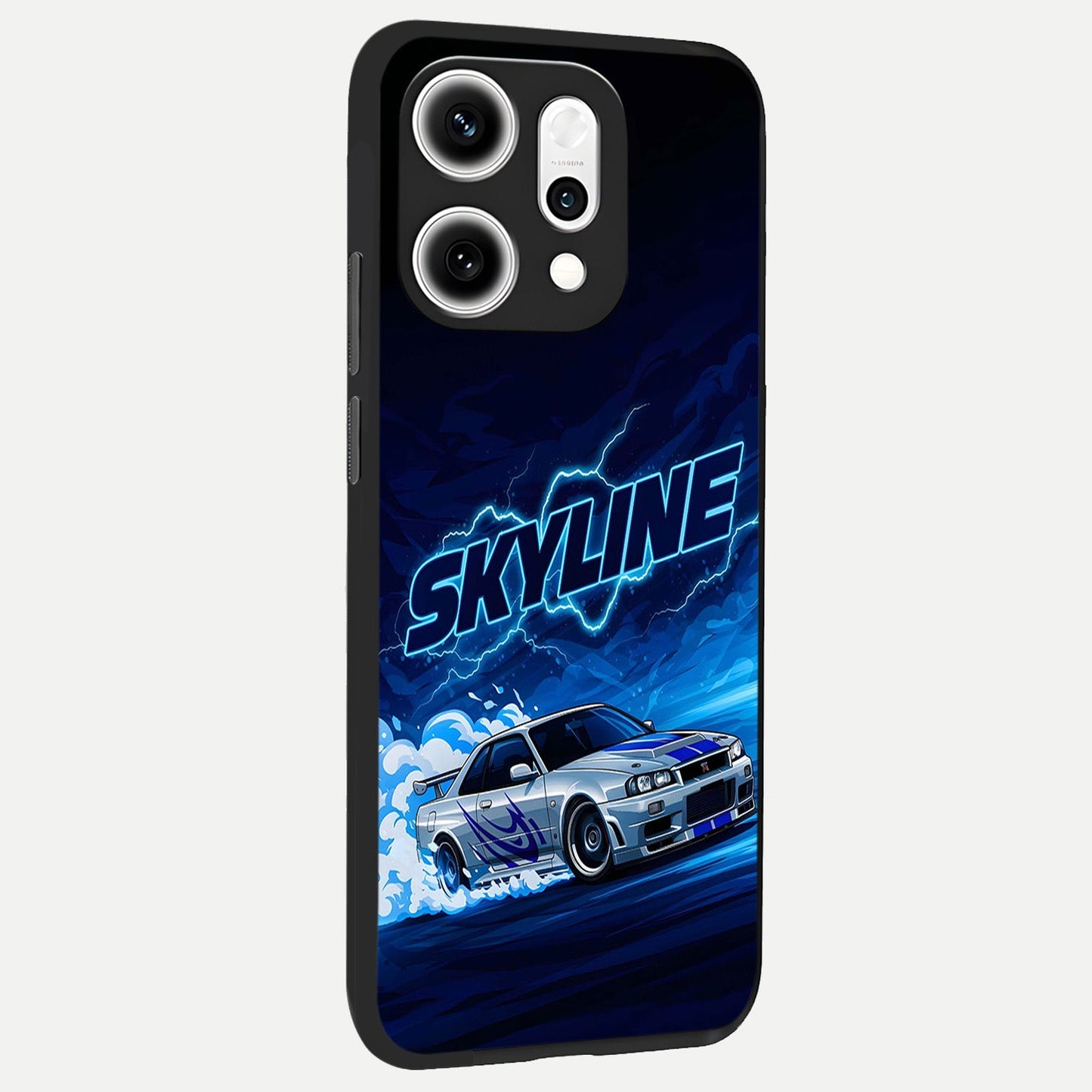  Neon Drift Beast back cover For Oppo Reno 14 Pro slim fit glass case with vibrant aesthetic design