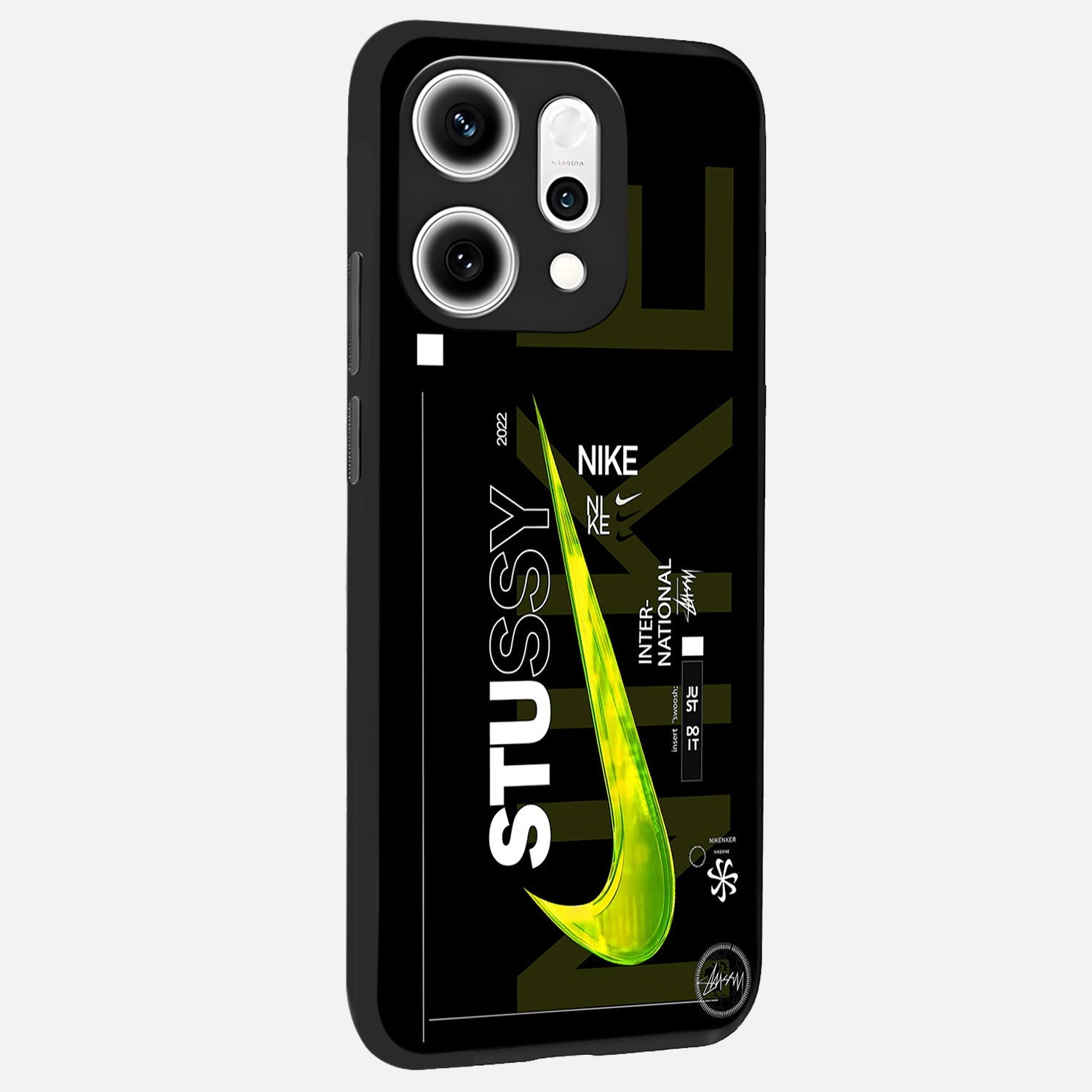  Neon Street Edition back cover For Oppo Reno 14 Pro slim fit glass case with vibrant aesthetic design