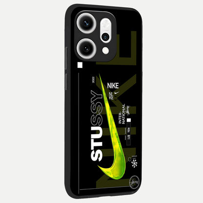  Neon Street Edition back cover For Oppo Reno 14 Pro slim fit glass case with vibrant aesthetic design