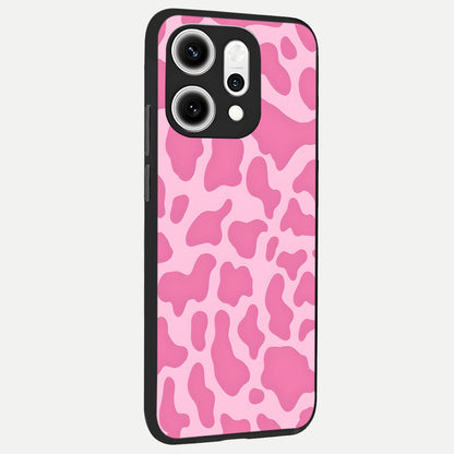  Pinkish Scenery back cover For Oppo Reno 14 Pro slim fit glass case with vibrant aesthetic design