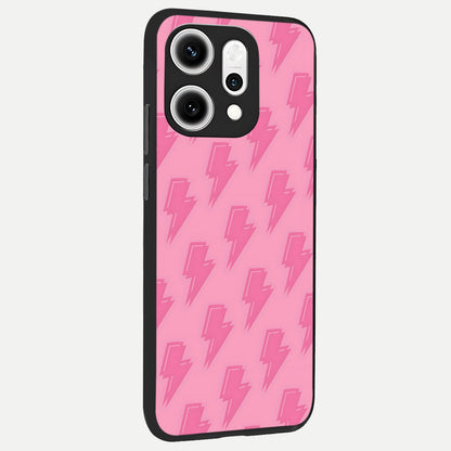  Pink Moo Magic back cover For Oppo Reno 14 Pro slim fit glass case with vibrant aesthetic design