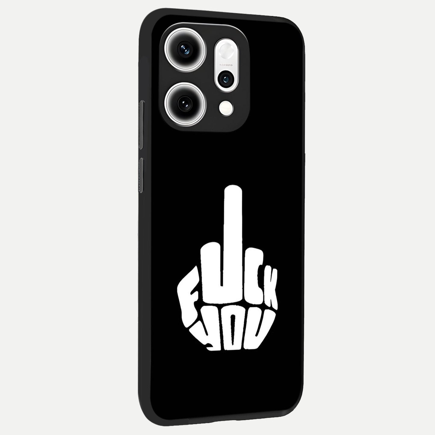 Rebel Mode On back cover For Oppo Reno 14 Pro slim fit glass case with vibrant aesthetic design