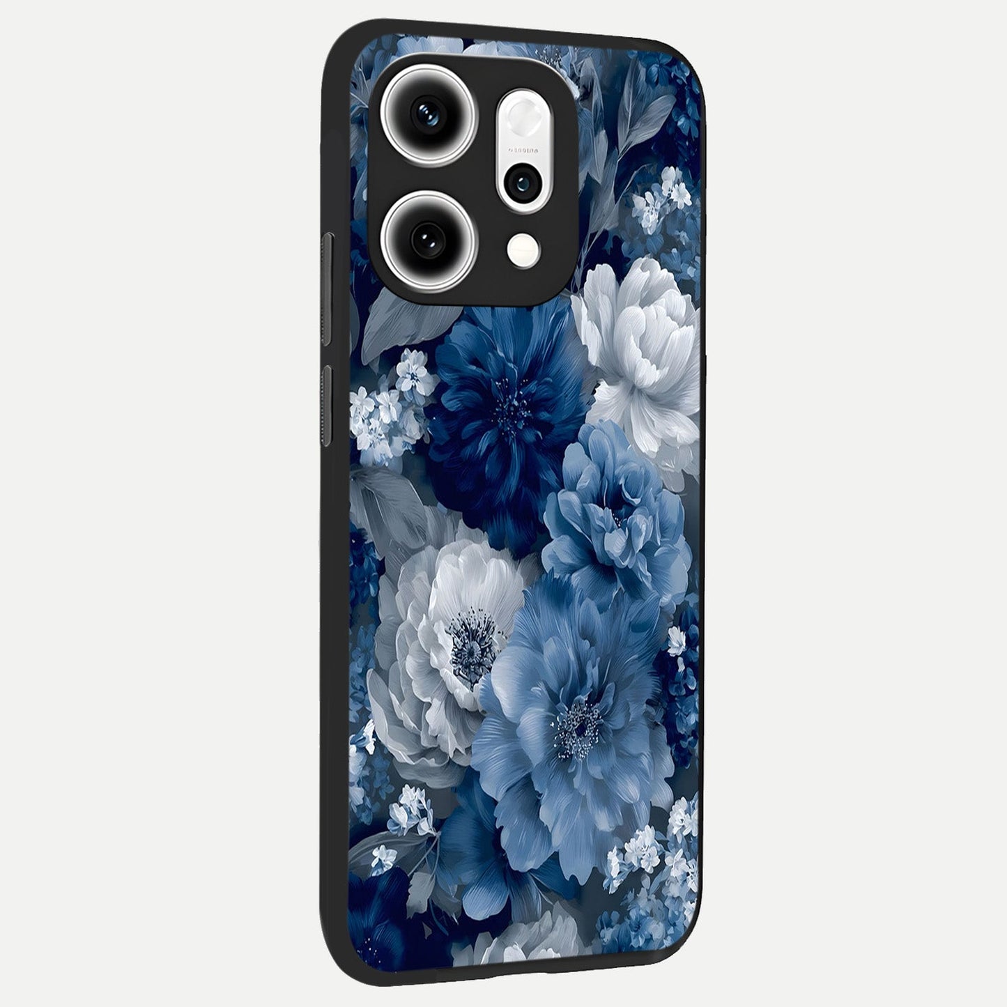  Royal Bloom Garden back cover For Oppo Reno 14 Pro slim fit glass case with vibrant aesthetic design