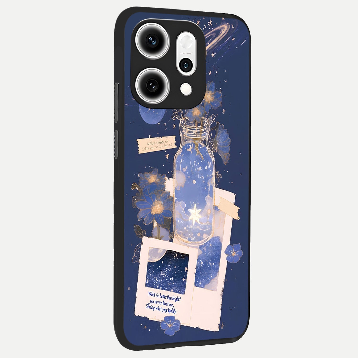  Starlit Cosmic Jar back cover For Oppo Reno 14 Pro slim fit glass case with vibrant aesthetic design