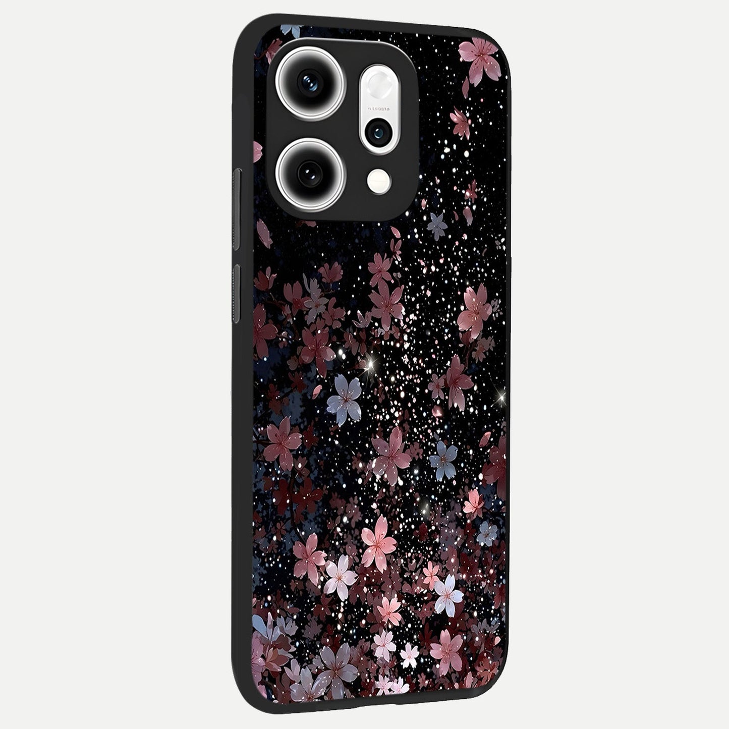  Starlit Flower Dreams back cover For Oppo Reno 14 Pro slim fit glass case with vibrant aesthetic design