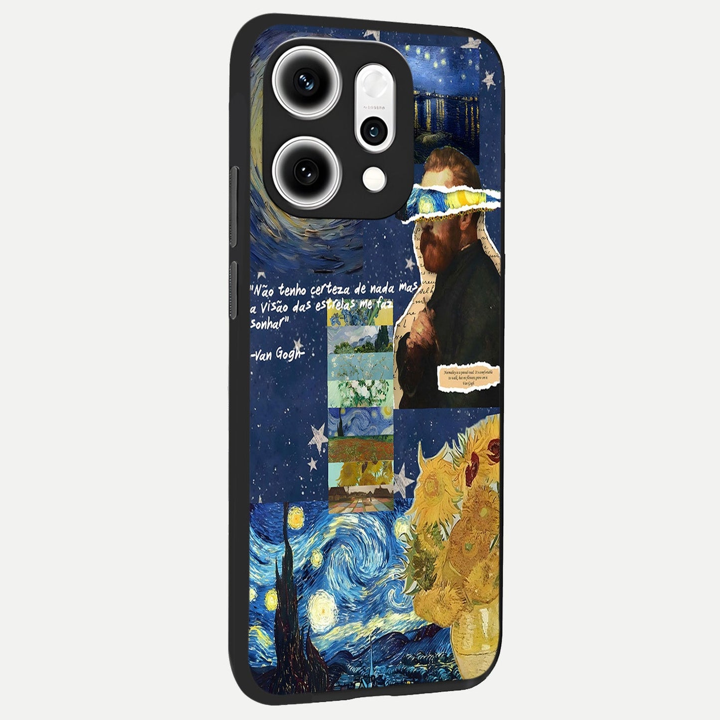  Starry Dream Vision back cover For Oppo Reno 14 Pro slim fit glass case with vibrant aesthetic design