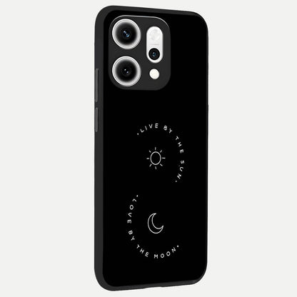  Sunflower Cat Art back cover For Oppo Reno 14 Pro slim fit glass case with vibrant aesthetic design