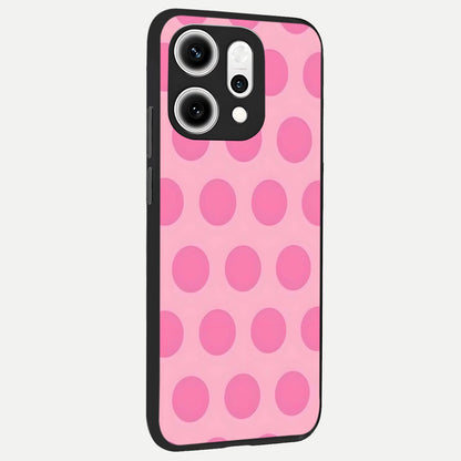  Sweet Dot Dreams back cover For Oppo Reno 14 Pro slim fit glass case with vibrant aesthetic design
