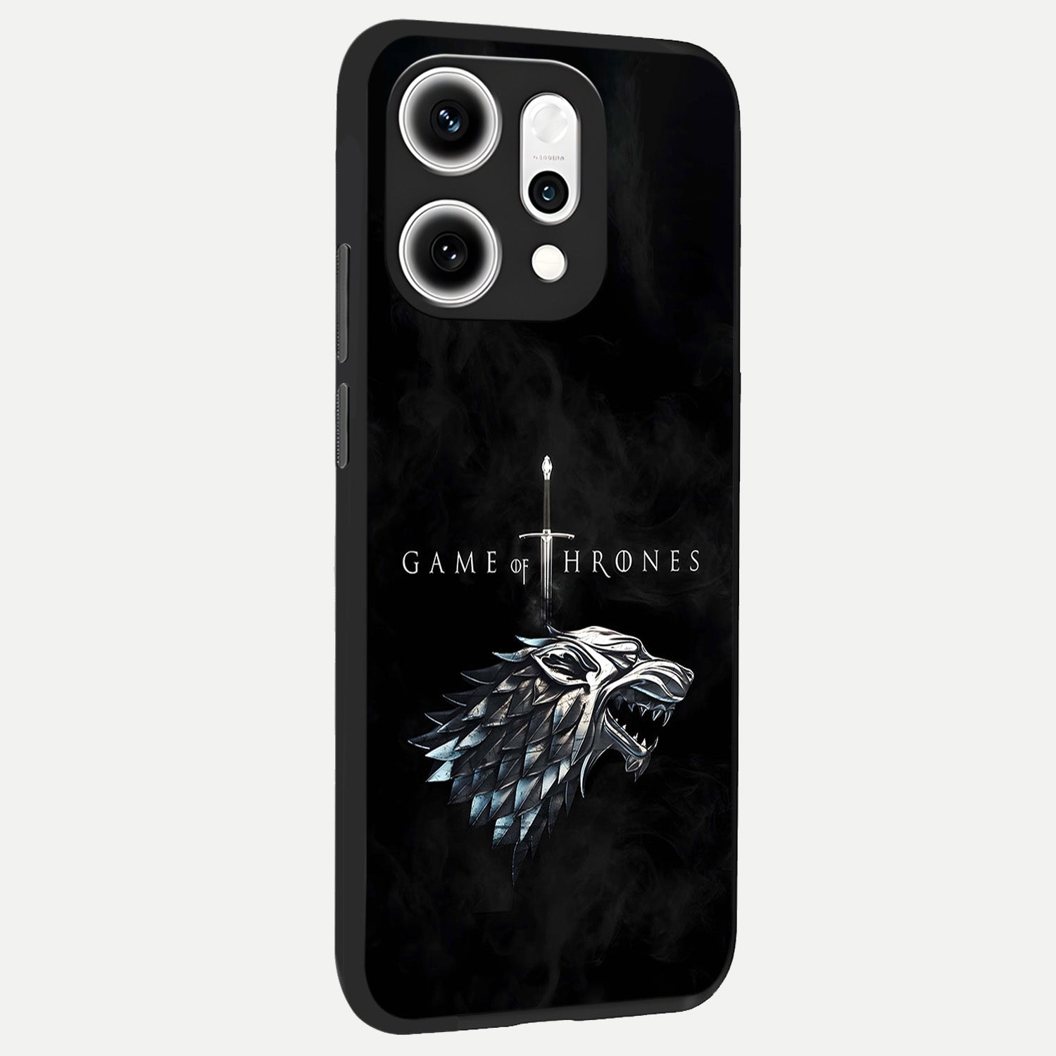  Throne Wolf Legacy back cover For Oppo Reno 14 Pro slim fit glass case with vibrant aesthetic design