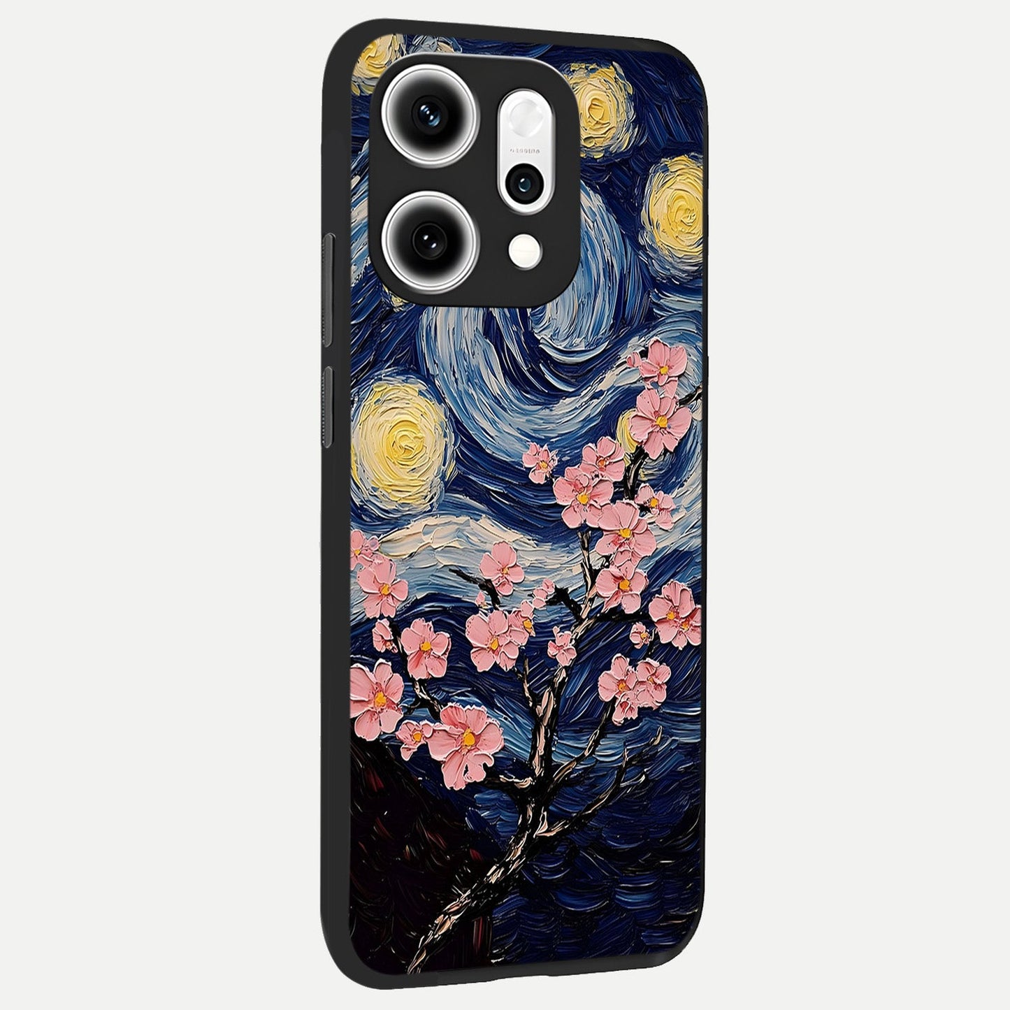  Van Gogh Scenery back cover For Oppo Reno 14 Pro slim fit glass case with vibrant aesthetic design