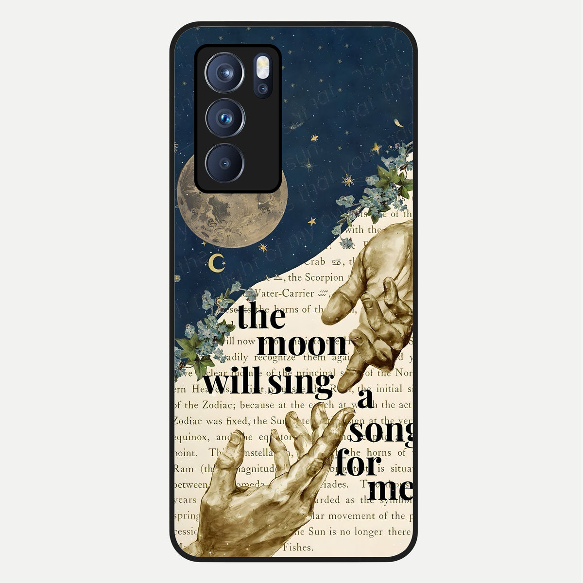  Aesthetic Divine Glass Case For Oppo Reno 6 Pro back cover – full design glossy printed glass finish