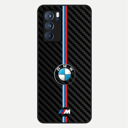  BMW Pattern Glass Case For Oppo Reno 6 Pro back cover – full design glossy printed glass finish