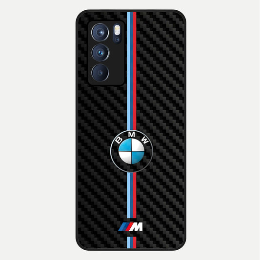  BMW Pattern Glass Case For Oppo Reno 6 Pro back cover – full design glossy printed glass finish