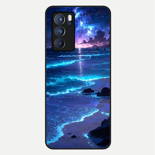  Classic Damn Look Glass Case For Oppo Reno 6 Pro back cover – full design glossy printed glass finish