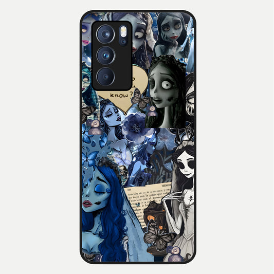  Corpse Bride Posters Glass Case For Oppo Reno 6 Pro back cover – full design glossy printed glass finish