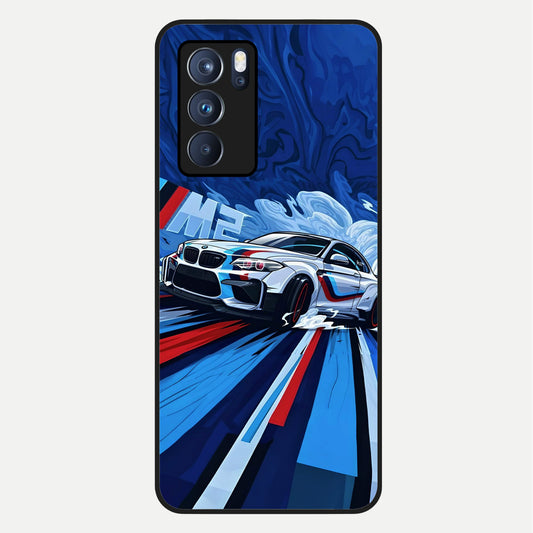  Drift Power Rush Glass Case For Oppo Reno 6 Pro back cover – full design glossy printed glass finish