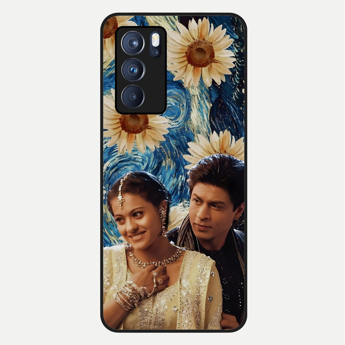  Eternal Love Story Glass Case For Oppo Reno 6 Pro back cover – full design glossy printed glass finish