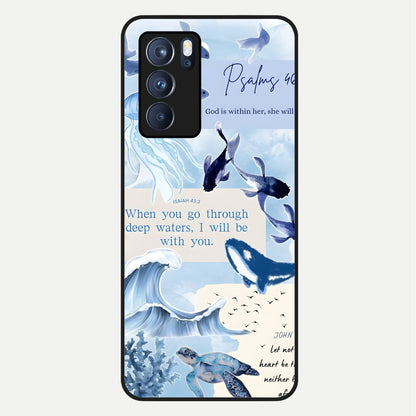  Faithful Ocean Promise Glass Case For Oppo Reno 6 Pro back cover – full design glossy printed glass finish