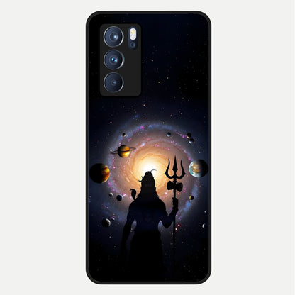  Galactic Shiva Vision Glass Case For Oppo Reno 6 Pro back cover – full design glossy printed glass finish