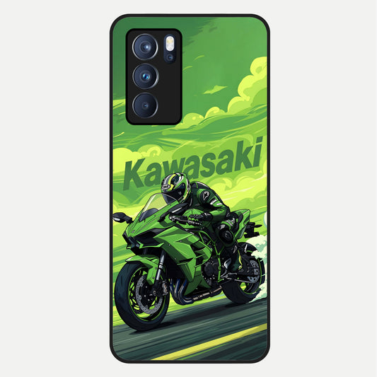  Greenery Sky Glass Case For Oppo Reno 6 Pro back cover – full design glossy printed glass finish