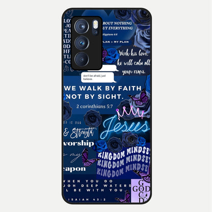  Kingdom Faith Glow Glass Case For Oppo Reno 6 Pro back cover – full design glossy printed glass finish