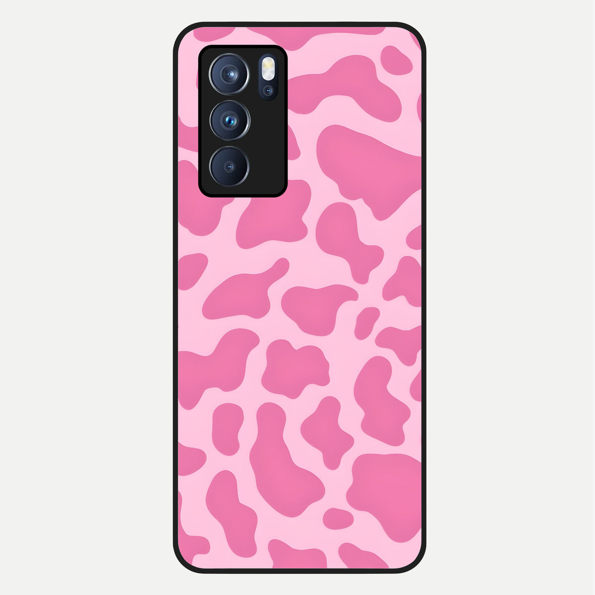  Pinkish Scenery Glass Case For Oppo Reno 6 Pro back cover – full design glossy printed glass finish