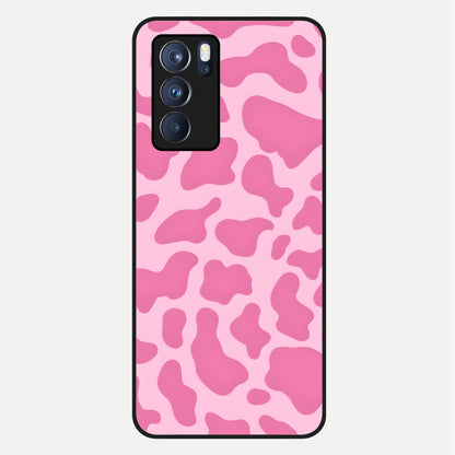  Pinkish Scenery Glass Case For Oppo Reno 6 Pro back cover – full design glossy printed glass finish