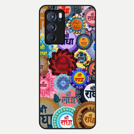  Radha Divine Bloom Glass Case For Oppo Reno 6 Pro back cover – full design glossy printed glass finish