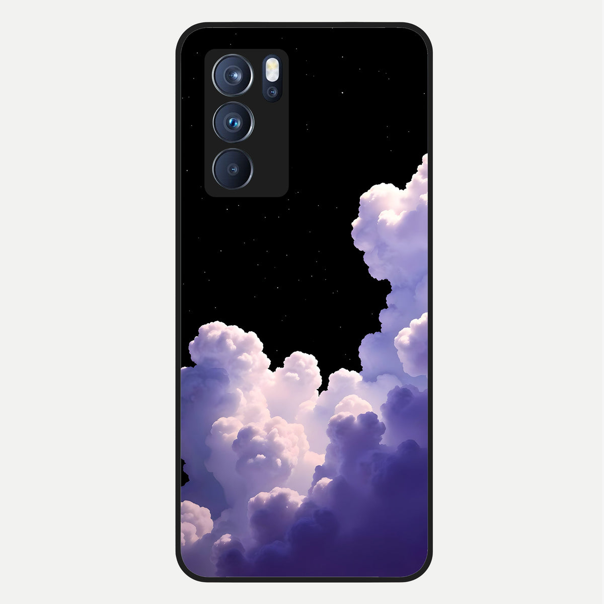 Starlit Night Whispers Glass Case For Oppo Reno 6 Pro back cover – full design glossy printed glass finish