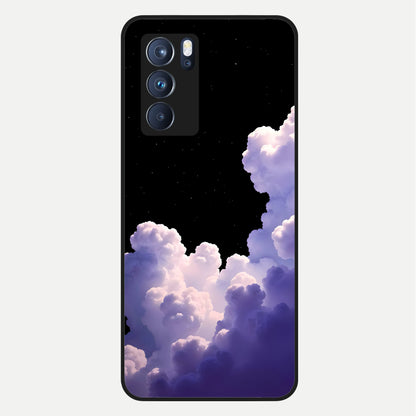  Starlit Night Whispers Glass Case For Oppo Reno 6 Pro back cover – full design glossy printed glass finish
