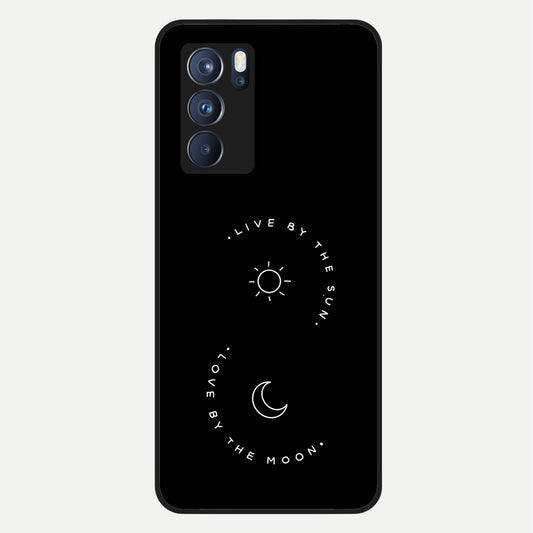  Sunflower Cat Art Glass Case For Oppo Reno 6 Pro back cover – full design glossy printed glass finish