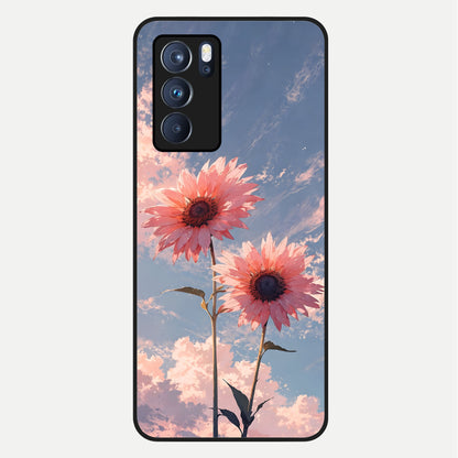  Sun Moon Balance Glass Case For Oppo Reno 6 Pro back cover – full design glossy printed glass finish