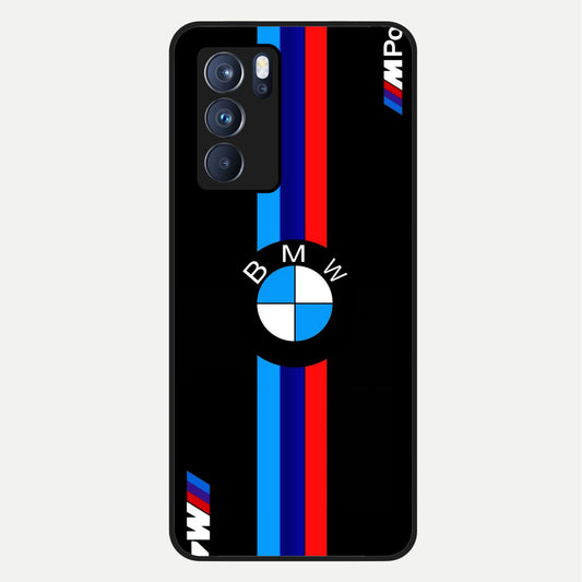  Turbo BMW Beast Glass Case For Oppo Reno 6 Pro back cover – full design glossy printed glass finish