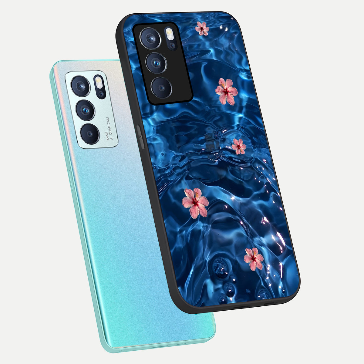  Bloom Thread Art phone case For Oppo Reno 6 Pro showing premium glass back cover with detailed artwork